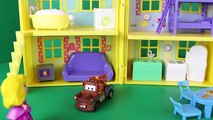 Peppa Pig Peek n Surprise Playhouse with George and Sofia the First with Disney Cars Mater
