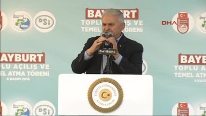 Bayburt Başbakan Binali Yıldırım Bayburt'ta Konuştu