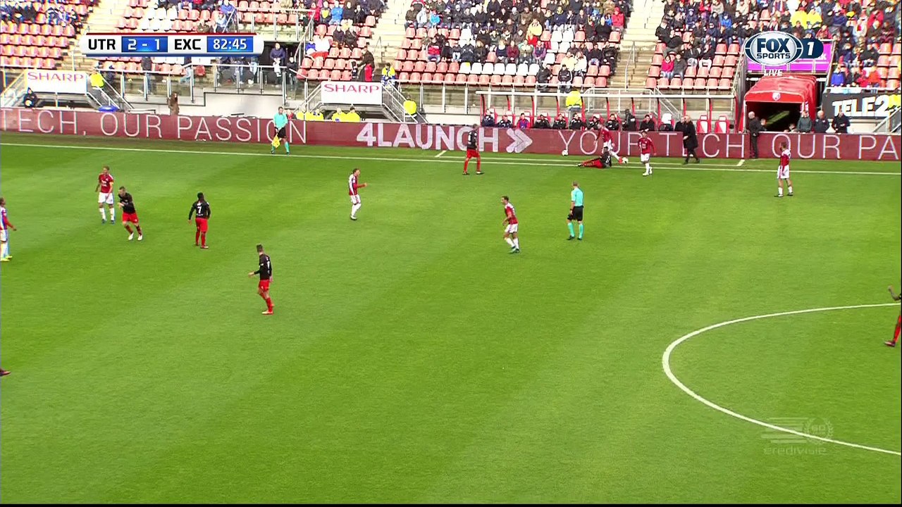 Stanley Elbers Goal HD - Utrecht 2-1 Excelsior - 06-11-2016