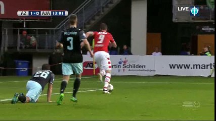 Wout Weghorst Goal HD - AZ Alkmaar 1-0 Ajax - 06-11-2016