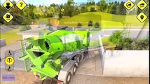 Cement Mixer Truck 3D. Cars. Excavator. Dump Truck.Cartoon for Children