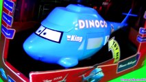 Disney Pixar Cars Talking Dinoco Helicopter Transporter ~ Rotor Turbosky The King with Mater