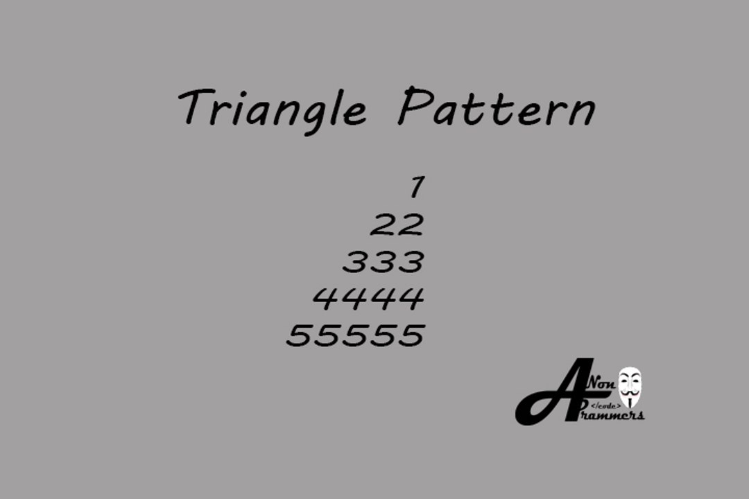 Triangle Pattern C++#30