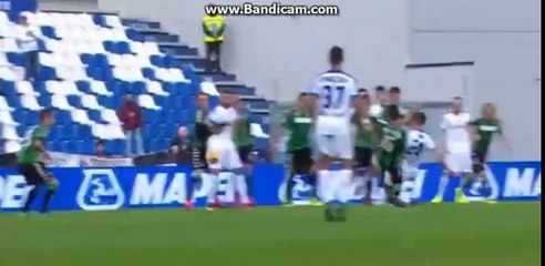 Andrea Conti Goal - Sassuolo vs Atalanta 0-3 - Serie A 06-11-2016