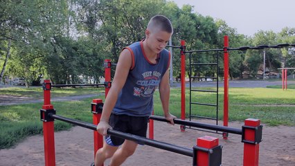 Перемах из упора спереди на турнике. Обучалка по Workout 13