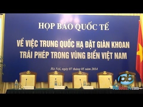 Bộ Ngoại Giao VN tổ chức họp báo quốc tế tố cáo Trung Quốc gây hấn