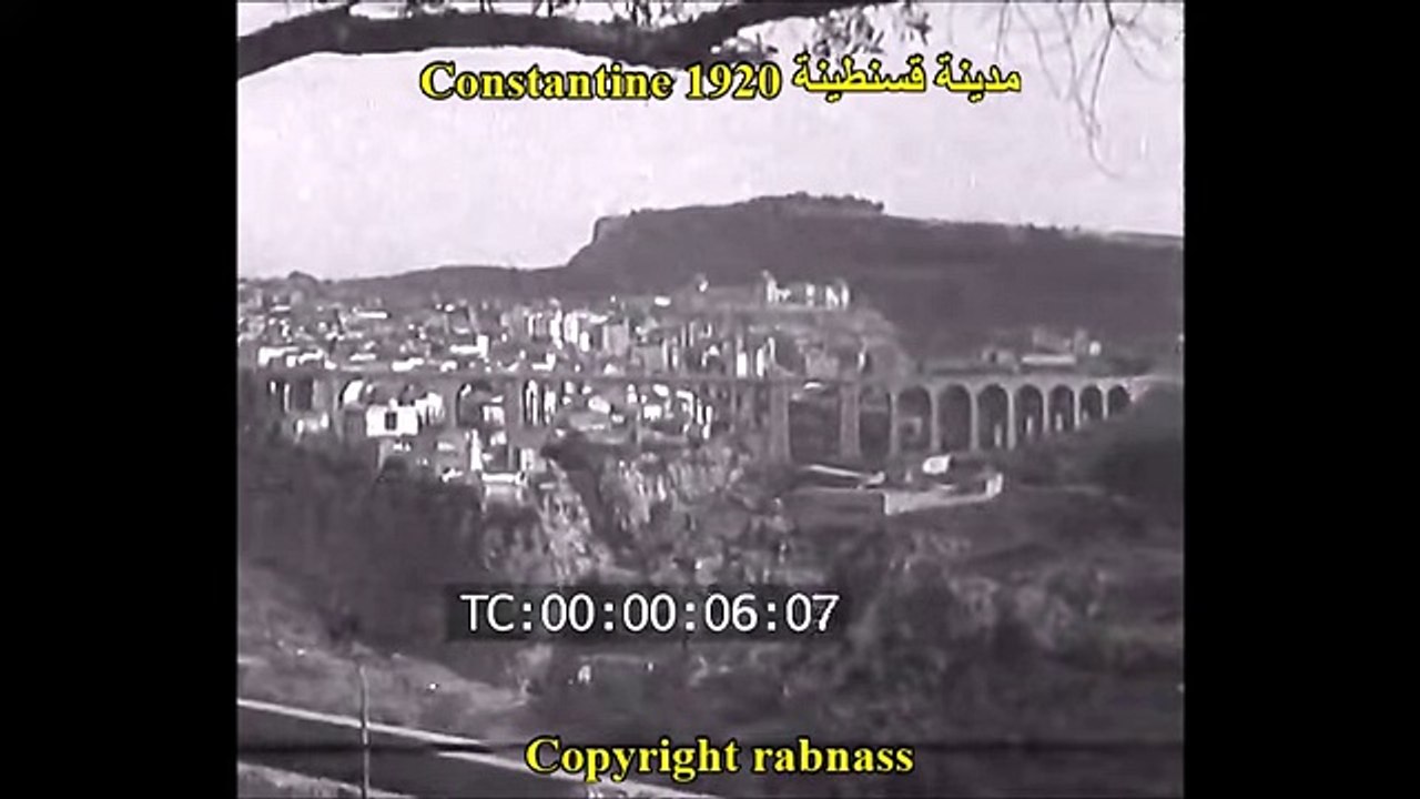 Algérie - Constantine filmée en 1920 الجزائر- مدينة قسنطينة تصوير عام -