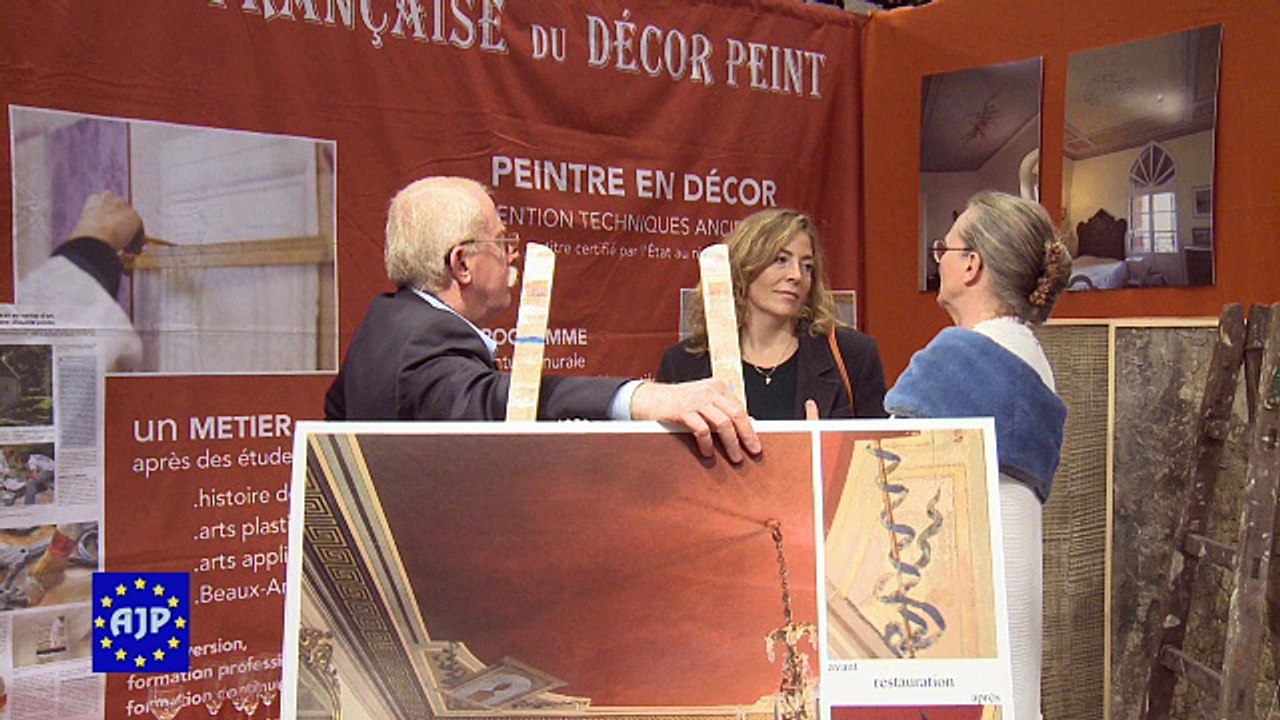 L'Ecole française du décor peint et ses apprentis au Salondu patrimoine 2016