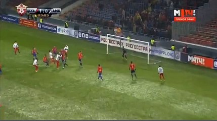 Goal HD Giorgi Jikia  - CSKA Moscow	1-1	Amkar 06.11.2016