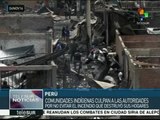 Perú: incendio destruye un asentamiento indígena en Lima