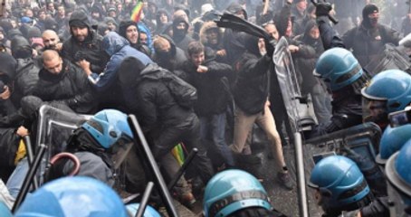 İtalya Karıştı, Polis Eylemcilere Acımadı!