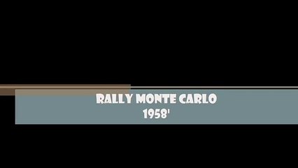 1958 Rally Monte Carlo