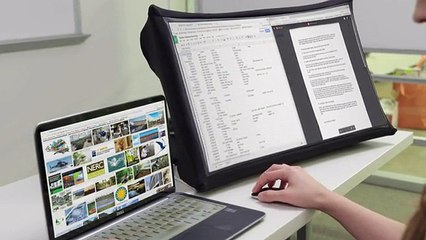 SPUD, el monitor de 24 pulgadas que se pliega como un paraguas y cabe en el bolso