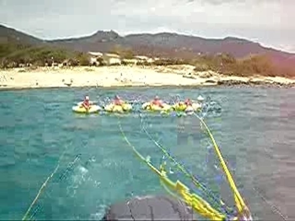 Chute n°1 de Maxime en Bouée tracté