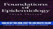 [READ] EBOOK Foundations of Epidemiology (Paper) ONLINE COLLECTION