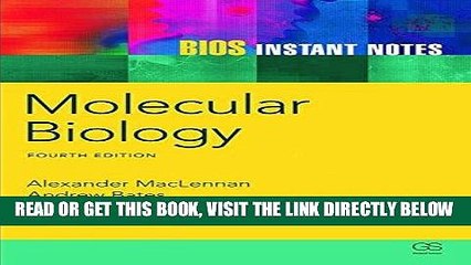 [FREE] EBOOK BIOS Instant Notes in Molecular Biology BEST COLLECTION