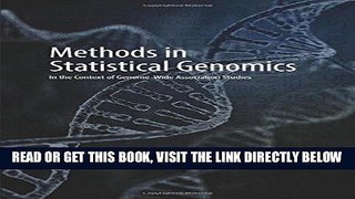 [FREE] EBOOK Methods in Statistical Genomics: In the Context of Genome-Wide Association Studies