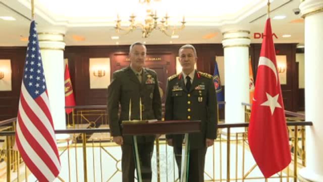 ABD Genel Kurmay Başkanı ve Hulusi Akar'ın Görüşmesinden Görüntüler