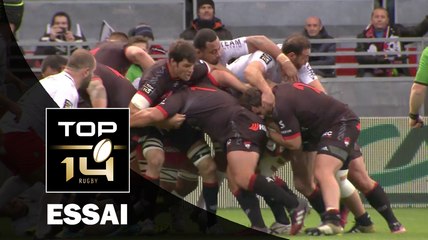 TOP 14 ‐ Essai Mickaël IVALDI (LOU) – Lyon-Toulon – J10 – Saison 2016/2017