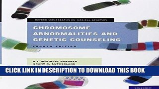 [READ] EBOOK Chromosome Abnormalities and Genetic Counseling (Oxford Monographs on Medical