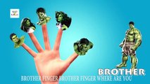 Finger Family Hulk Cartoons For Children | Hulk Finger Family Nursery Rhymes & Songs in 3D