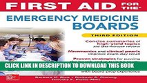 [FREE] EBOOK First Aid for the Emergency Medicine Boards Third Edition ONLINE COLLECTION