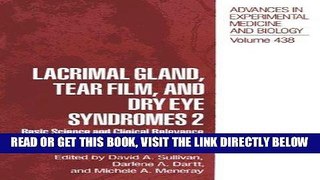 [FREE] EBOOK Lacrimal Gland, Tear Film, and Dry Eye Syndromes 2: Basic Science and Clinical