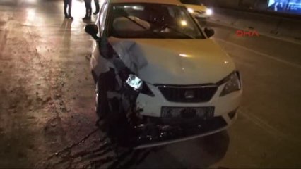 Zincirleme Kaza D-100'de Trafiği Kilitledi