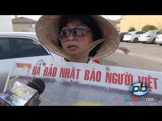 Biểu tình chống nhật báo Người Việt ở Little Saigon