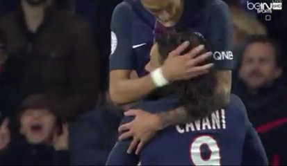But de Edinson Cavani Goal - PSG 1-0 Stade Rennais - (06/11/2016)