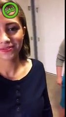 Osurmak isterken altına sıçan kız