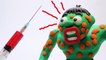 Hulk vs Slenderman Superhero Nightmare _ Real Life Superheroes Play Doh Stop Motion