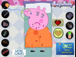 Мультик Лечим беременную маму Свинки Пеппы. Peppa mom pregnant injured