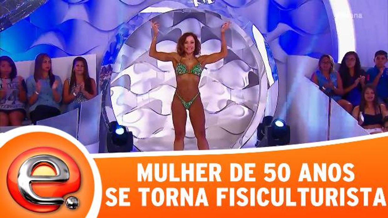 Mulher transforma o corpo e se torna fisiculturista aos 50 anos