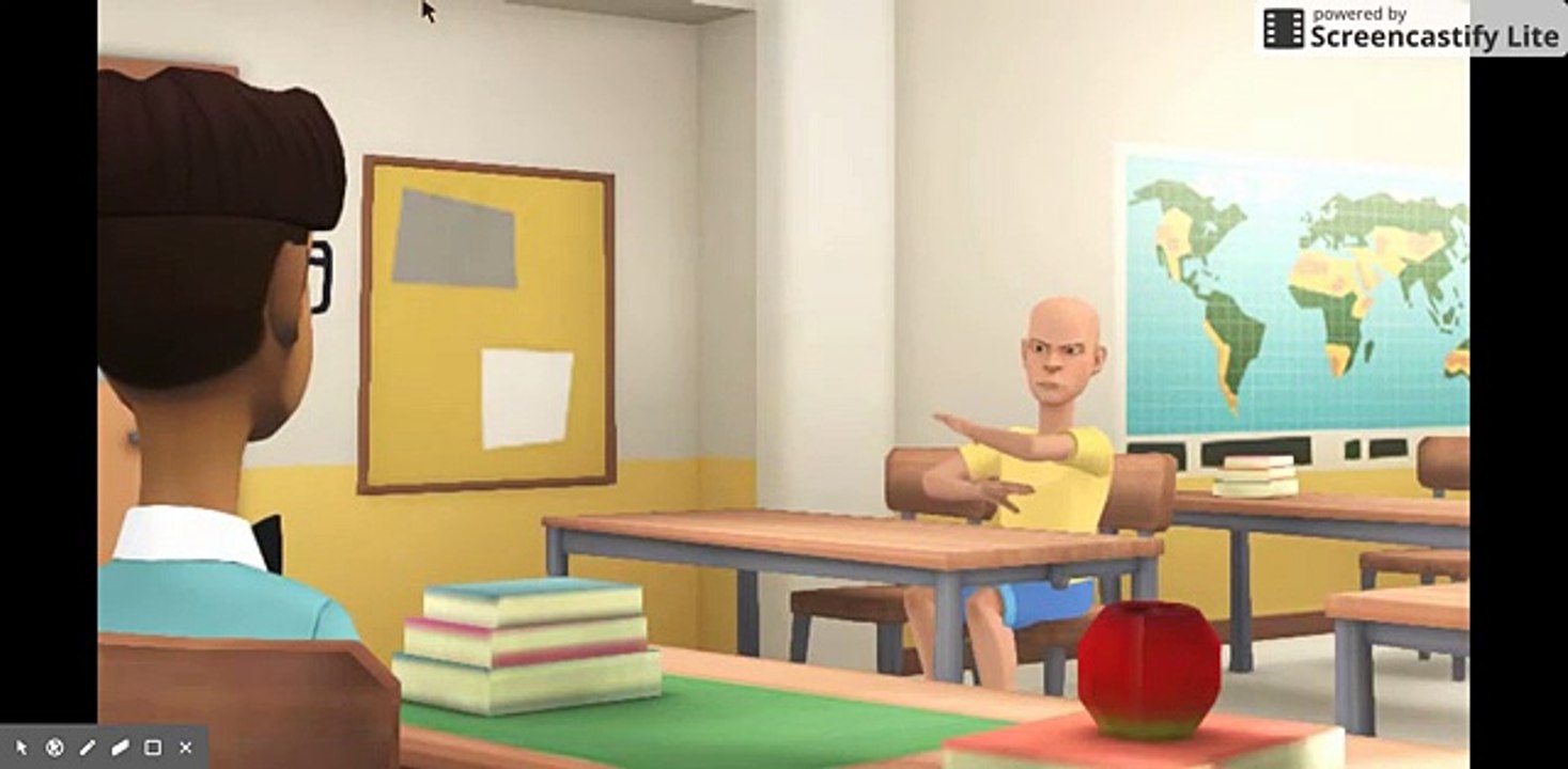 Caillou gets grounded (Plotagon)