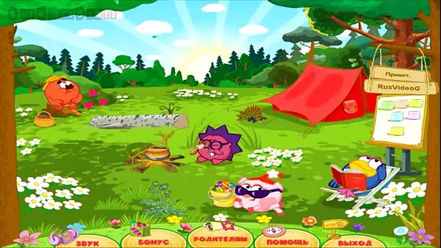 Смешарики: Смешарики идут в поход. Часть 4 - Ёжик рыбак / Прохождение