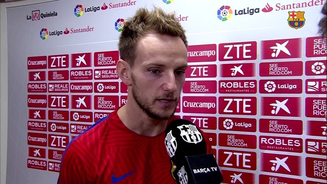 Rakitic y Denis Suárez valoran la victoria en Sevilla