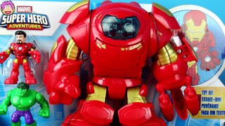 Imaginext Green Lantern & Imaginext The Flash battle Playskool Heroes Stark Tech Armor & The Hulk