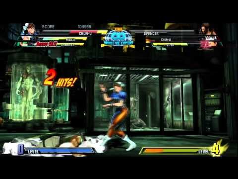 Marvel Vs. Capcom 3: Arcade Match - Felicia, Chun-Li, & Morrigan Vs. C. Viper, Chun-Li, & Spencer