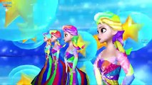 Frozen Fire Elsa Cartoon Finger Family Songs | Colors Frozen Elsa Olaf Nursery Rhymes For Babies