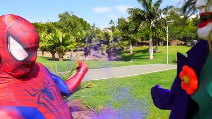 Spiderman vs Joker vs Frozen Elsa - Spiderman Poisoned - Fun Superhero Movie in Real Life