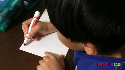 Learning ABC Phonics drawing with Color Markers part1