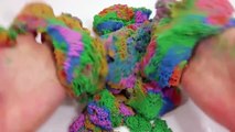 Baby Doll Bath Time Colors Kinetic Sand Cake Toy Surprise Learn Colors- part2