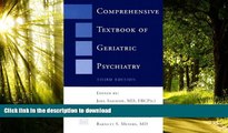 Best book  Comprehensive Textbook of Geriatric Psychiatry (Third Edition) (Norton Professional