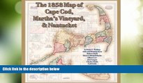 Big Sales  The 1858 Map of Cape Cod, Martha s Vineyard,   Nantucket  Premium Ebooks Best Seller in