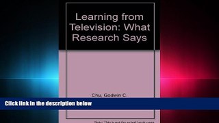 Enjoyed Read Learning from Television: What Research Says