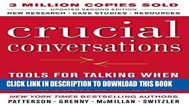 [PDF] Crucial Conversations Tools for Talking When Stakes Are High, Second Edition Full Online