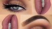 Eyes makeup and lips stick latest fashion