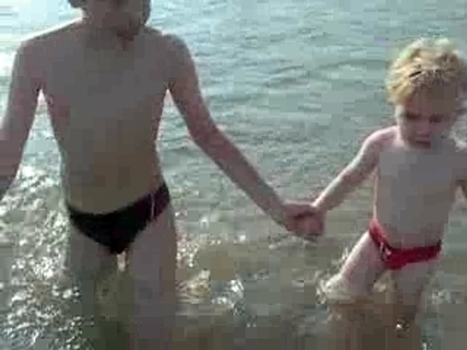 première baignade
