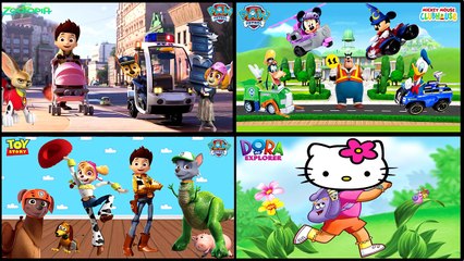 ZOOTOPIA Full Funny Coloring Videos with PAW PATROL ARLO THE GOOD DINOSAUR & MASHA AND MICHKA